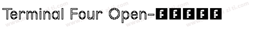 Terminal Four Open字体转换